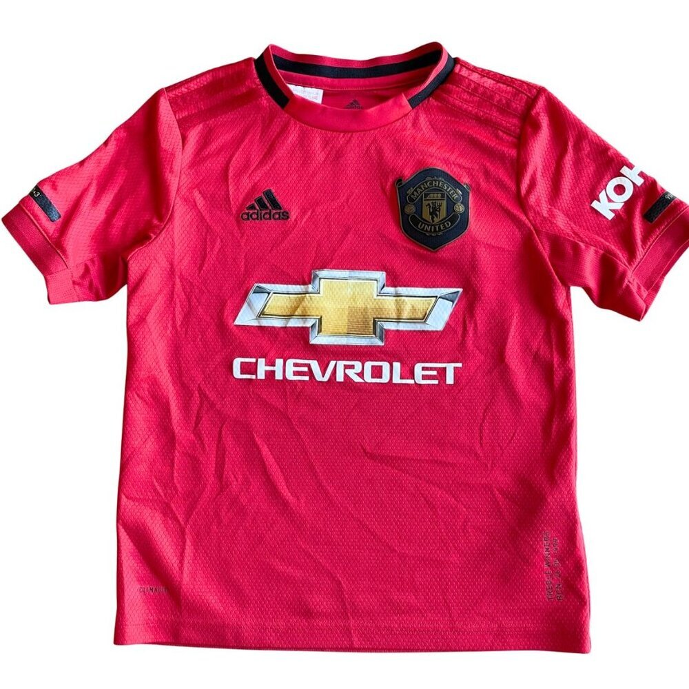 Adidas Manchester United Boys Soccer Football Jersey, 2019-2020 -‎ Size 9/10